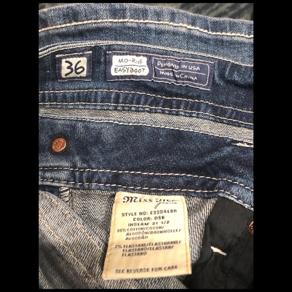 ‼️SOLD‼️ NWT Womens Miss Me Mid-Rise Easy Boot Jeans Size 36 - Picture 13 of 14